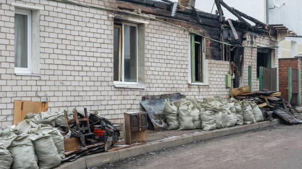 Professional Soot Cleanup technician working in Medford, WI